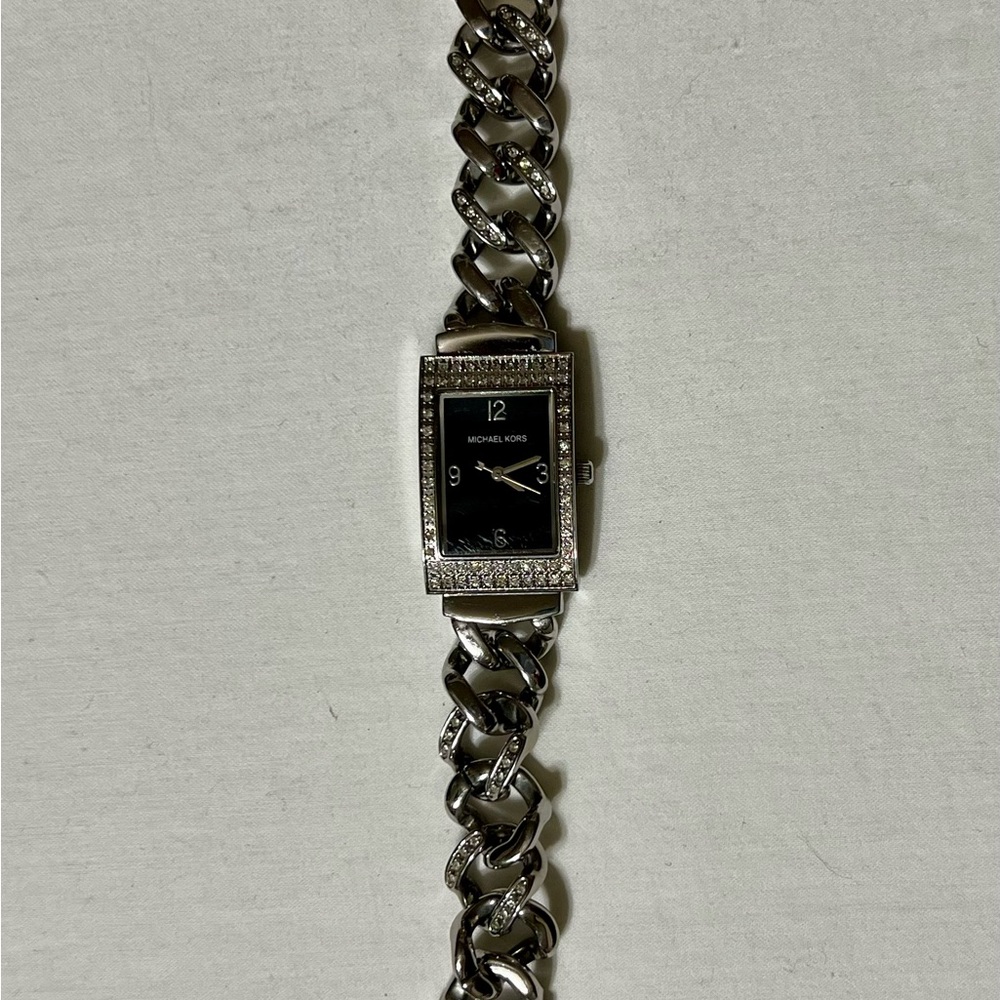 Women’s Special Edition Michael Kors Glitz Chunky Chain Bracelet Watch - Picture 3 of 7